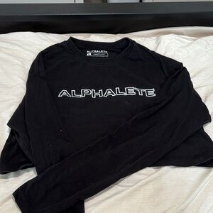 Alphalete Black Crop Top